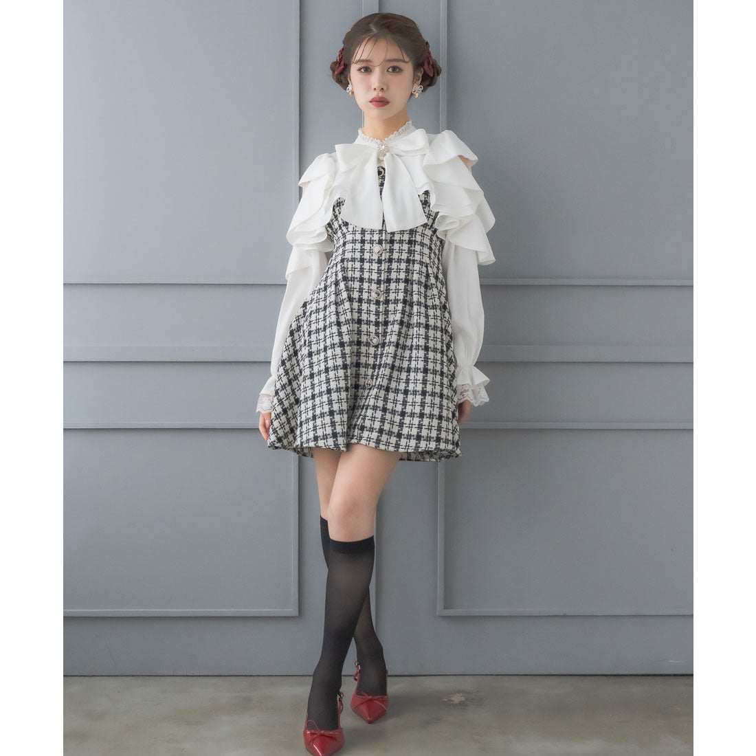 クチュールバイロジータ couture BY ROJITA ラッフルミニワンピース （マルチ） マルチ