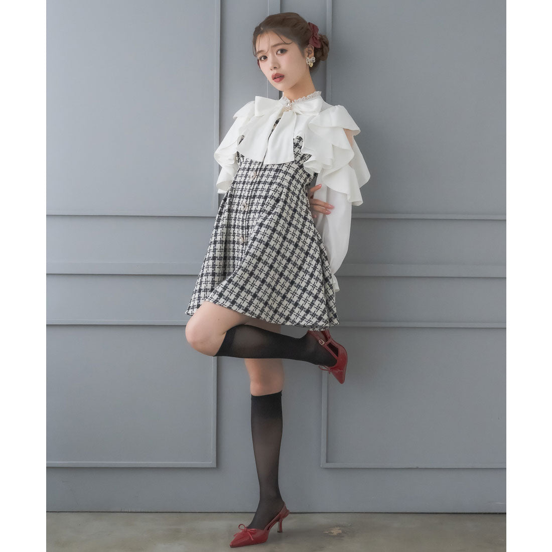 クチュールバイロジータ couture BY ROJITA ラッフルミニワンピース （マルチ） マルチ
