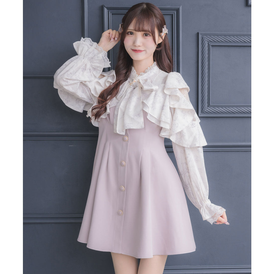 クチュールバイロジータ couture BY ROJITA ラッフルミニワンピース （マルチ） マルチ