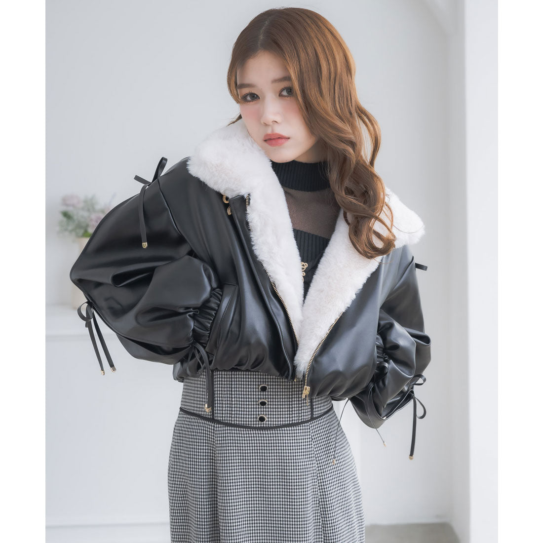 クチュールバイロジータ couture BY ROJITA 2WAYカラーフェイクレザーブルゾン （マルチ） マルチ