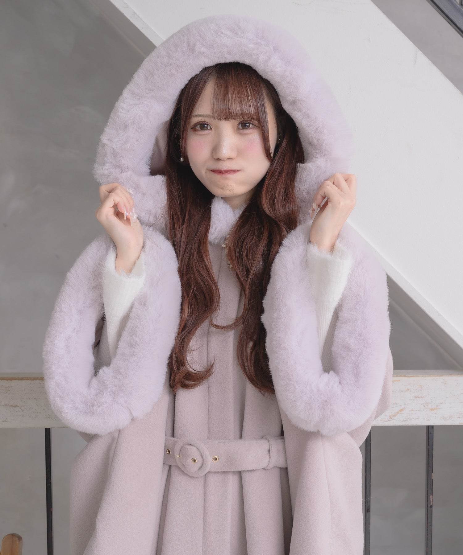 クチュールバイロジータ couture BY ROJITA ファーケープコート （ピンク） ピンク