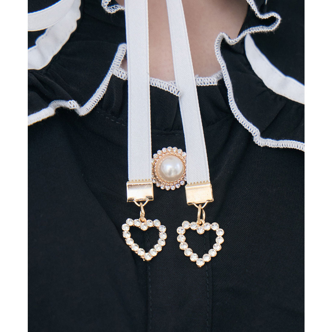 クチュールバイロジータ couture BY ROJITA ギャザーリボンブラウス （ブラック） ブラック