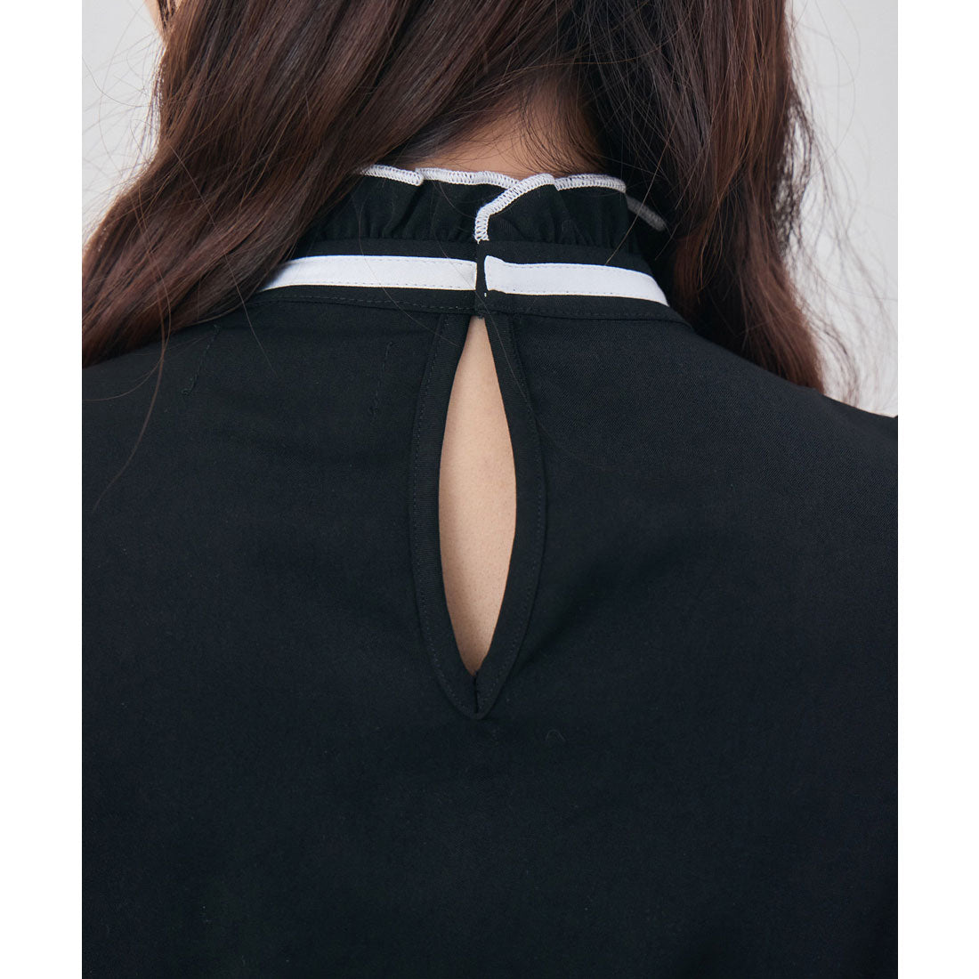 クチュールバイロジータ couture BY ROJITA ギャザーリボンブラウス （ブラック） ブラック