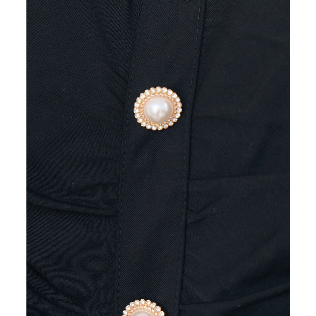 クチュールバイロジータ couture BY ROJITA ギャザーリボンブラウス （ブラック） ブラック