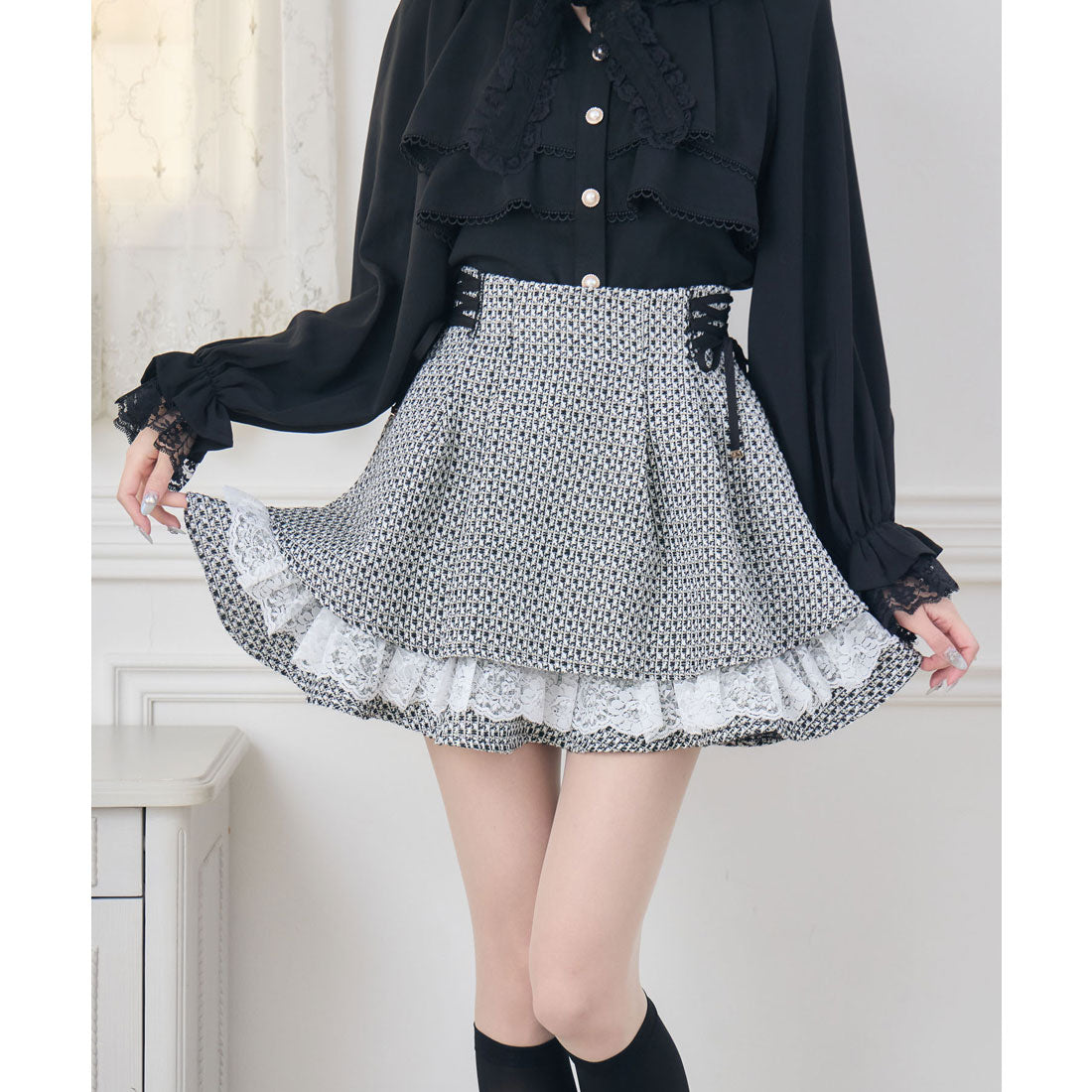 クチュールバイロジータ couture BY ROJITA ツイードスカパン （マルチ） マルチ