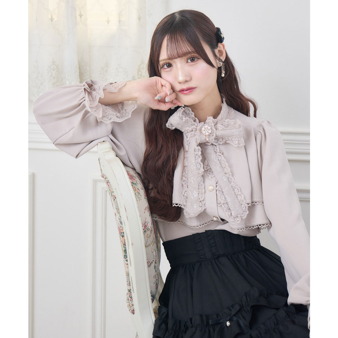 クチュールバイロジータ couture BY ROJITA 2段ティアードブラウス （ピンク） ピンク