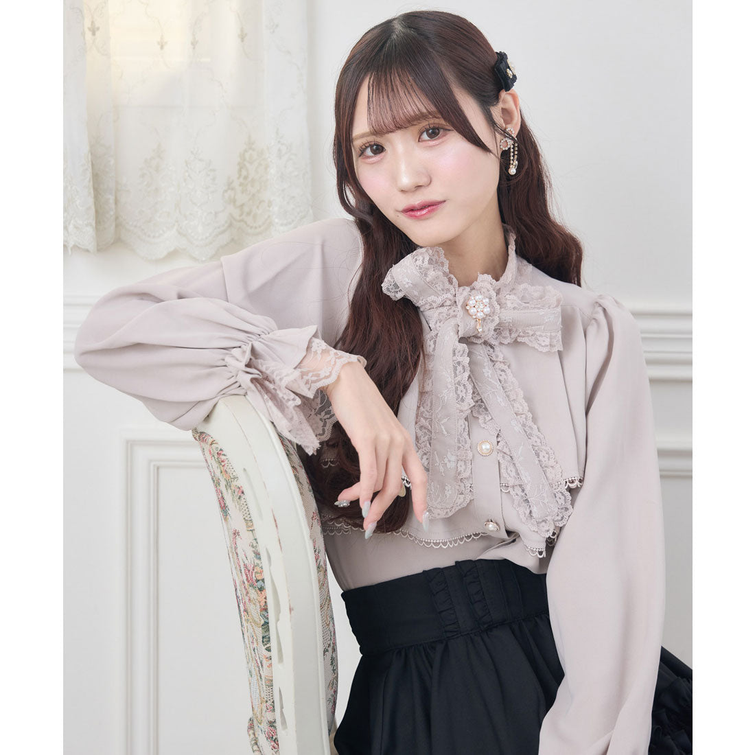 クチュールバイロジータ couture BY ROJITA 2段ティアードブラウス （ピンク） ピンク