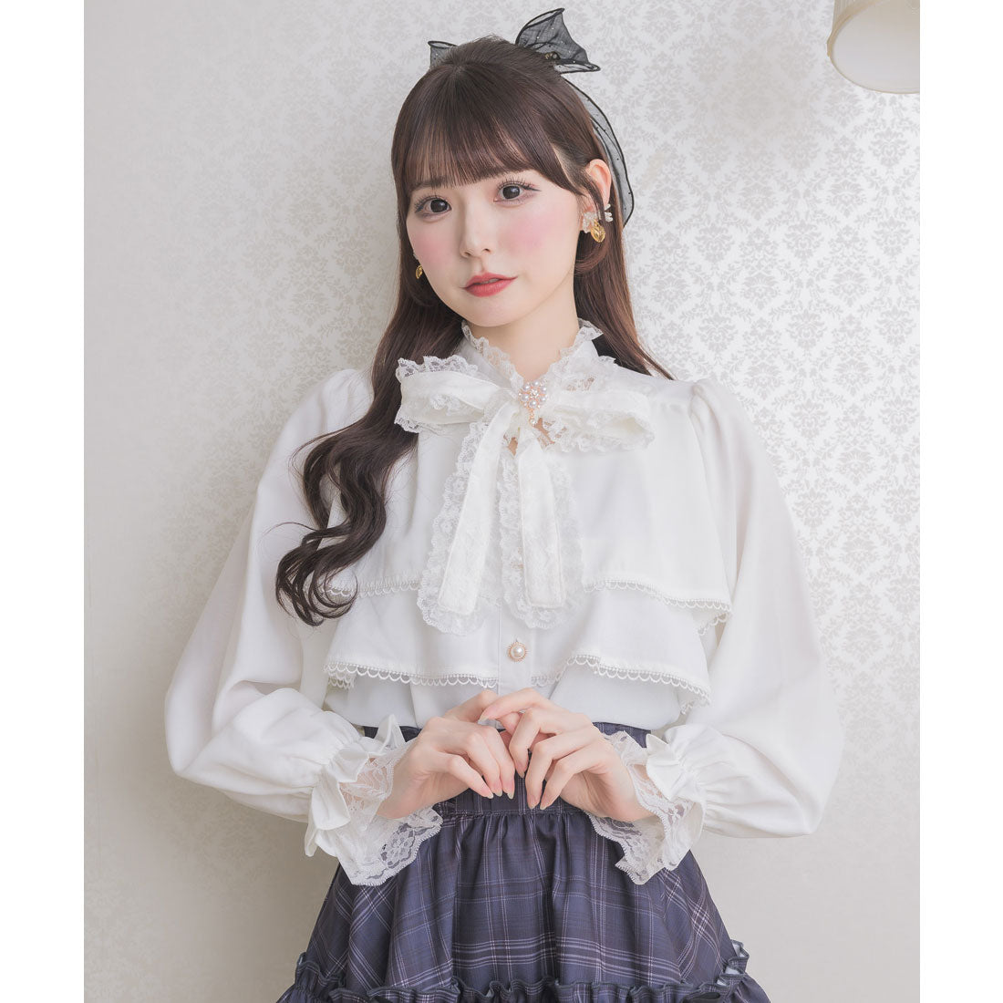 クチュールバイロジータ couture BY ROJITA 2段ティアードブラウス （ホワイト） ホワイト