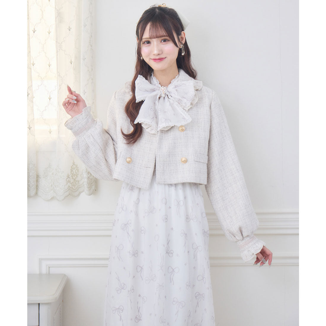 クチュールバイロジータ couture BY ROJITA ツイードジャケット （ベージュ） ベージュ