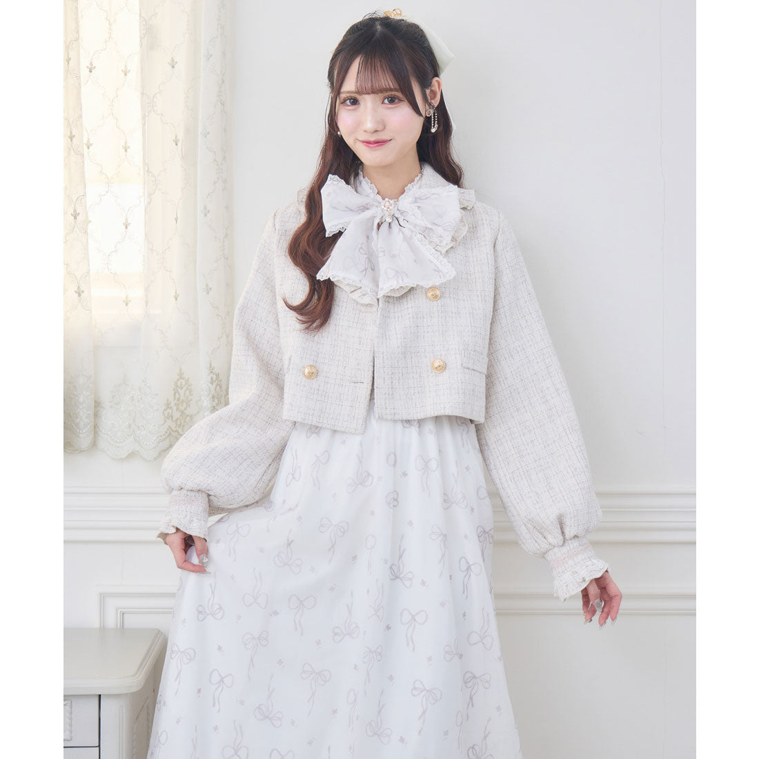 クチュールバイロジータ couture BY ROJITA ツイードジャケット （ベージュ） ベージュ