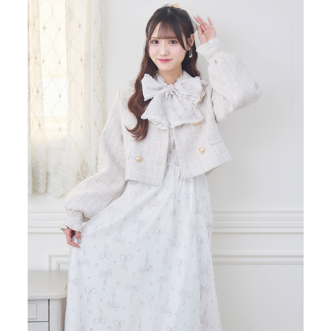 クチュールバイロジータ couture BY ROJITA ツイードジャケット （ベージュ） ベージュ