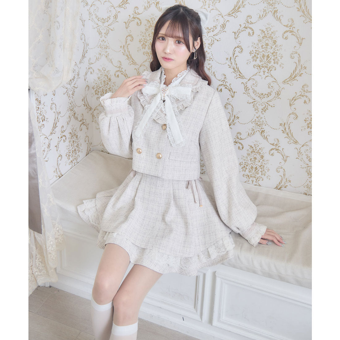 クチュールバイロジータ couture BY ROJITA ツイードジャケット （ベージュ） ベージュ