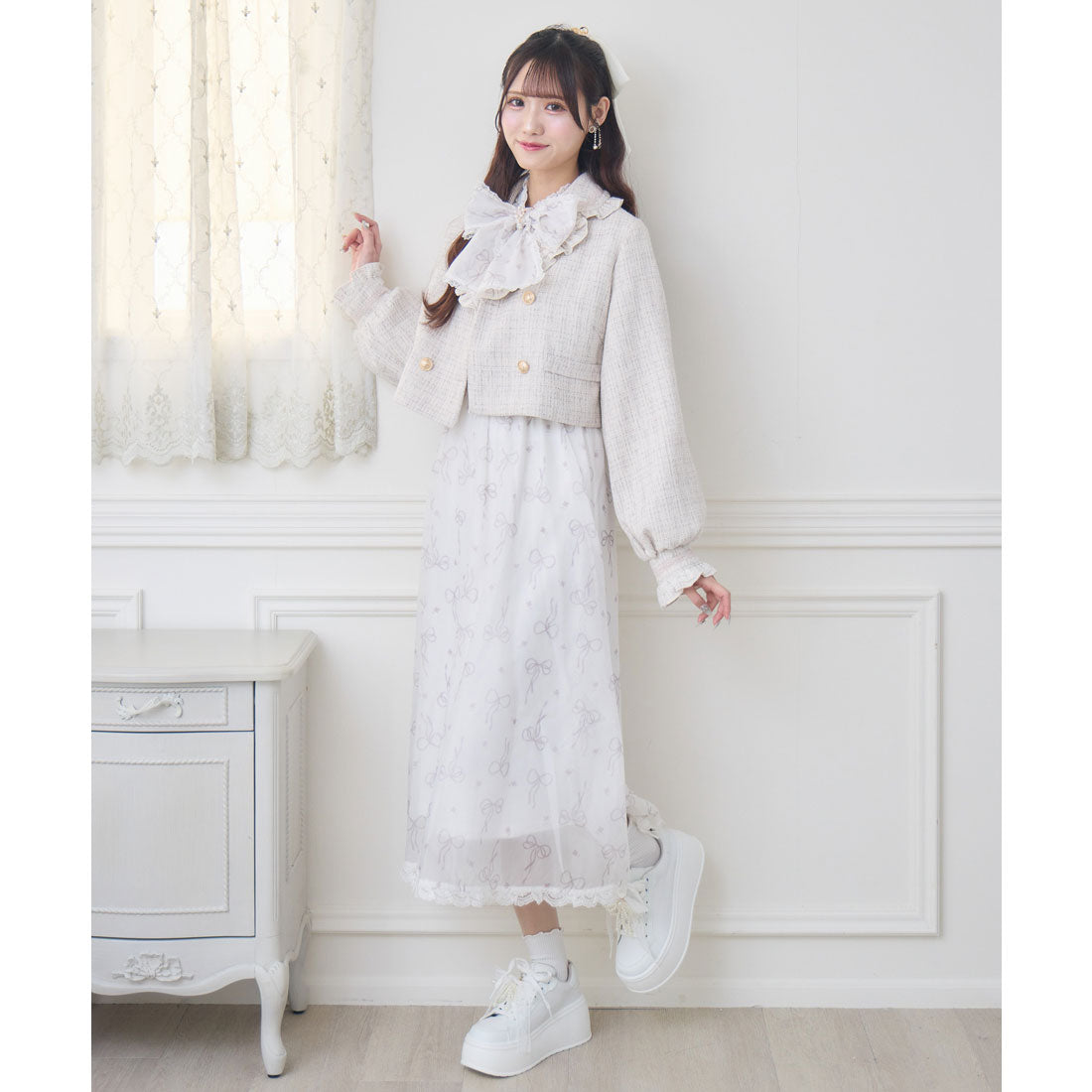 クチュールバイロジータ couture BY ROJITA ツイードジャケット （ベージュ） ベージュ