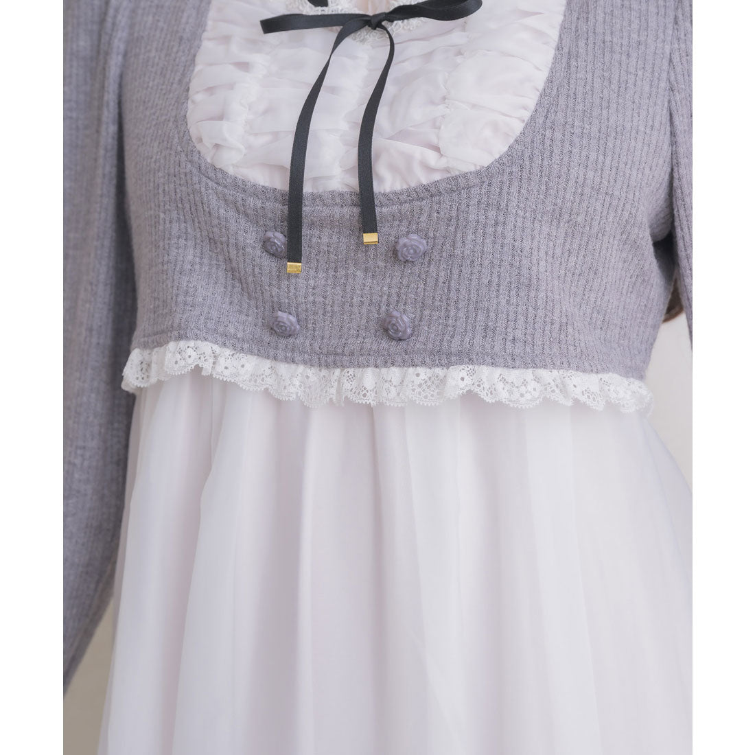 クチュールバイロジータ couture BY ROJITA チョーカードッキングフレアワンピース （ホワイト） ホワイト