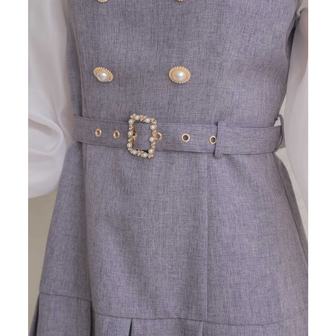 クチュールバイロジータ couture BY ROJITA チョーカーリボンプリーツデザインワンピース （ブラック） ブラック