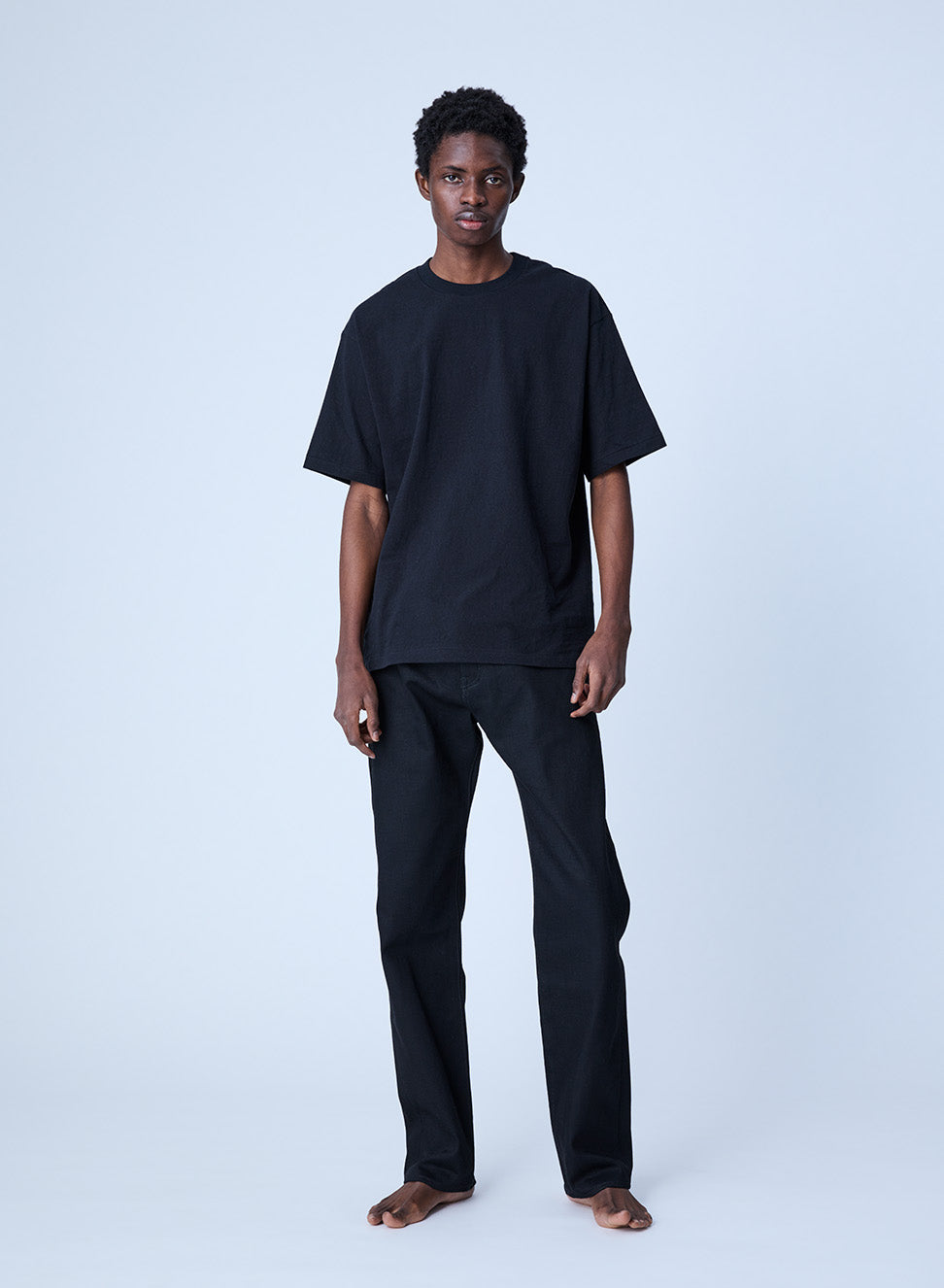 コットンリサーチクラブ COTTON RESEARCH CLUB SELVAGE BLACK DENIM JEANS （BLACK） BLACK
