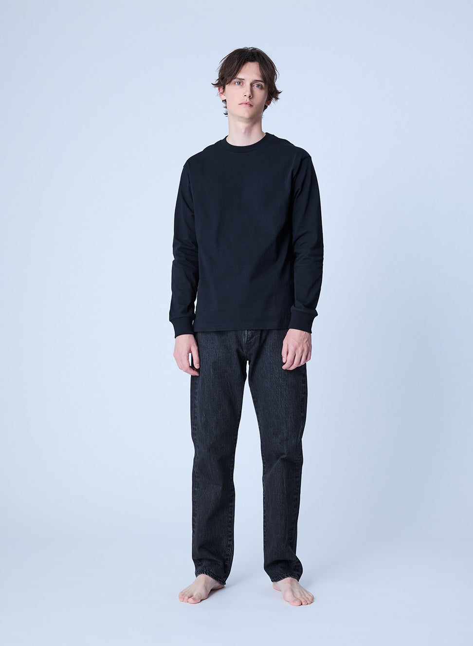 コットンリサーチクラブ COTTON RESEARCH CLUB SELVAGE BLACK DENIM JEANS （BLACK） BLACK