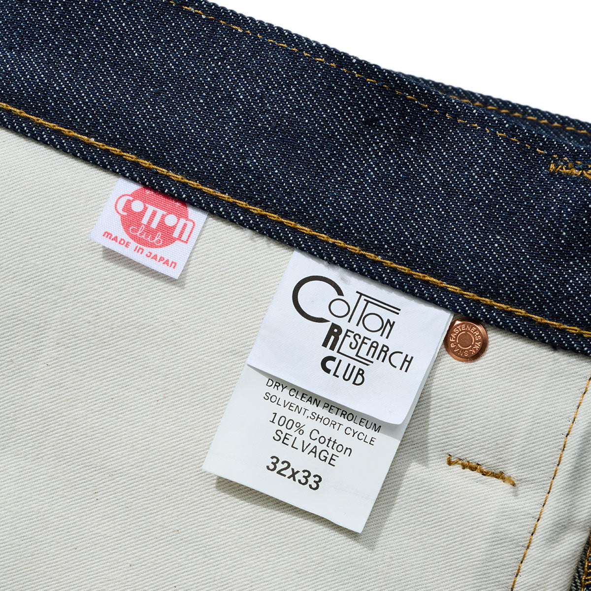 コットンリサーチクラブ COTTON RESEARCH CLUB SELVAGE INDIGO DENIM JEANS （INDIGO） INDIGO