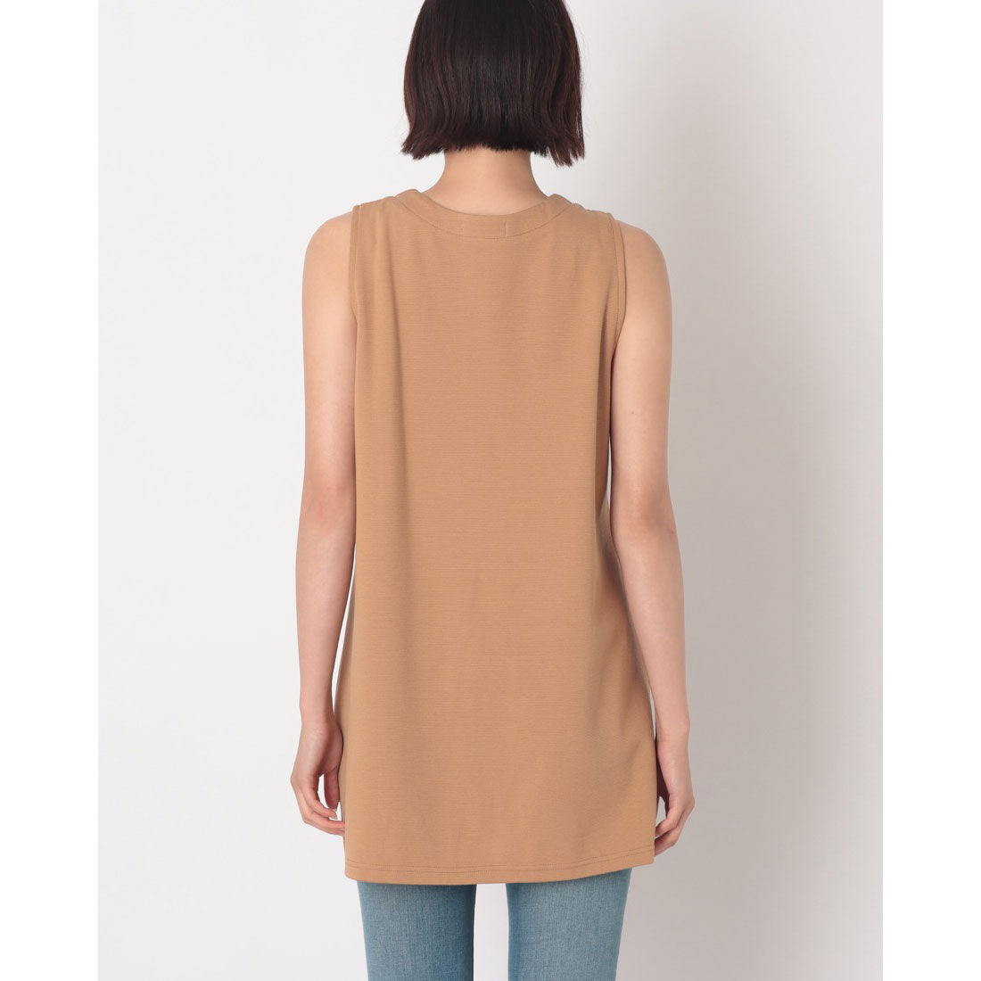 コットンブルー COTTON BLUE Vネックベスト （ベージュ） ベージュ