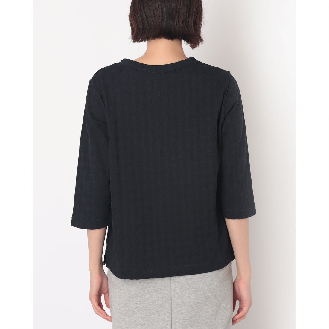 コットンブルー COTTON BLUE ジャカードプルオーバー （黒） 黒
