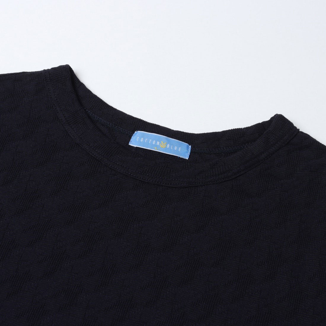 コットンブルー COTTON BLUE ジャカードプルオーバー （黒） 黒