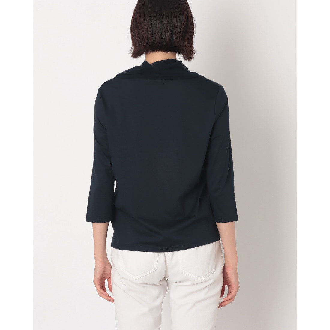 コットンブルー COTTON BLUE 襟ツイストチュールプルオーバー （ネイビー） ネイビー