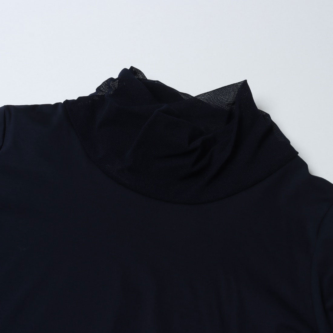 コットンブルー COTTON BLUE 襟ツイストチュールプルオーバー （ネイビー） ネイビー