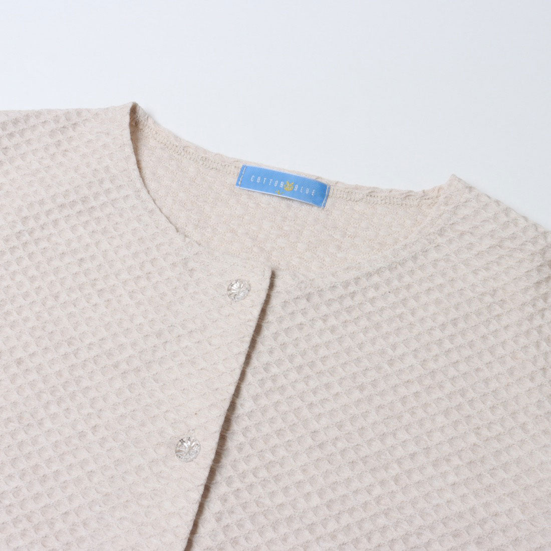 コットンブルー COTTON BLUE ジャカードカーディガン （ベージュ） ベージュ