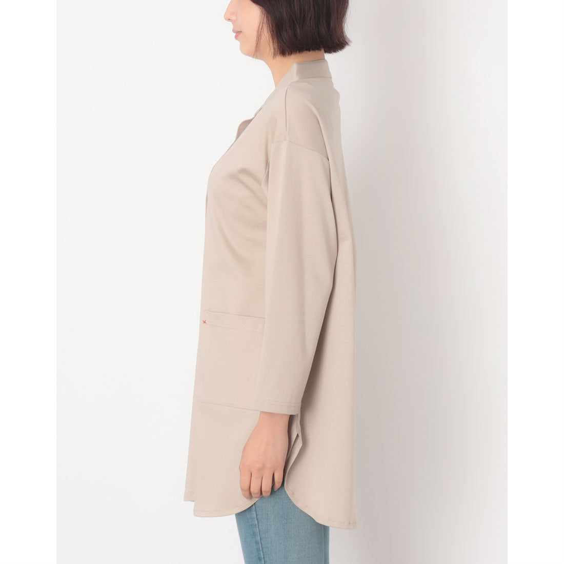 コットンブルー COTTON BLUE カットソーロングシャツ （ベージュ） ベージュ