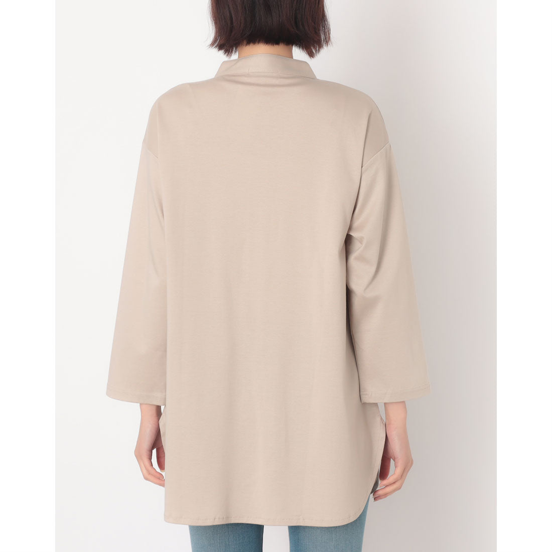 コットンブルー COTTON BLUE カットソーロングシャツ （ベージュ） ベージュ