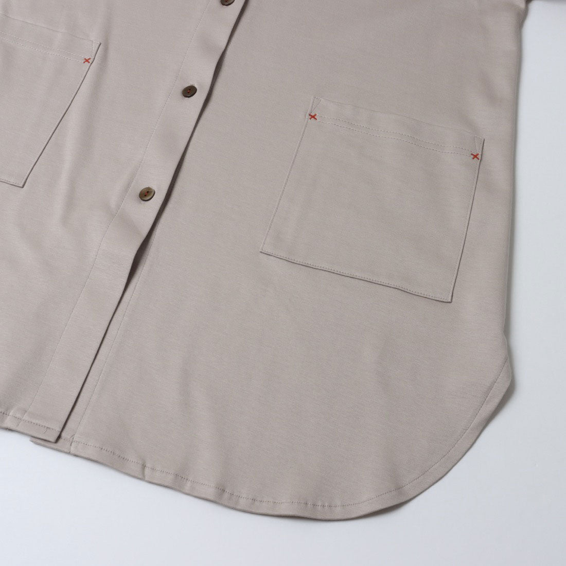 コットンブルー COTTON BLUE カットソーロングシャツ （ベージュ） ベージュ