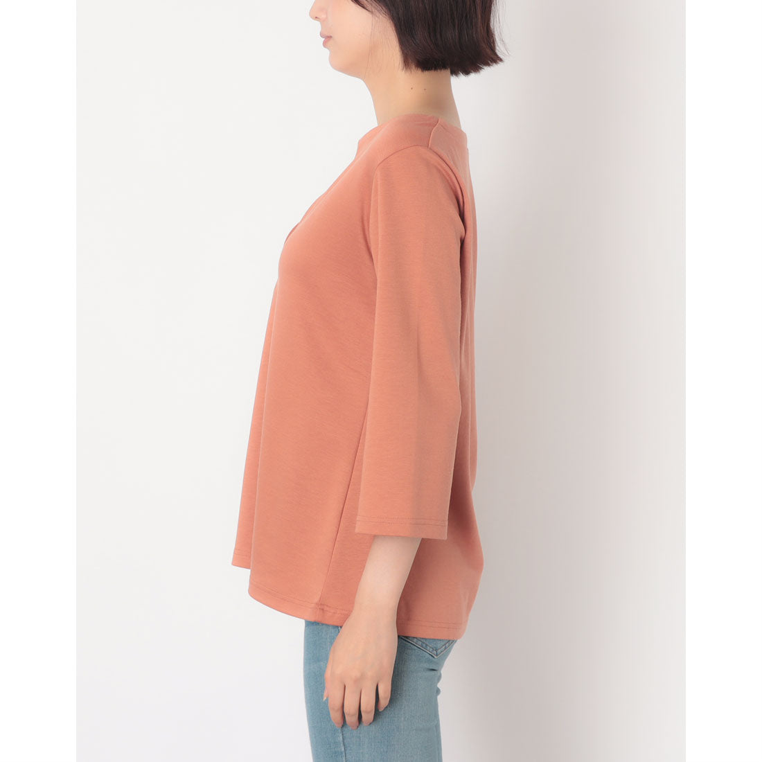 コットンブルー COTTON BLUE キーネックプルオーバー （ネイビー） ネイビー
