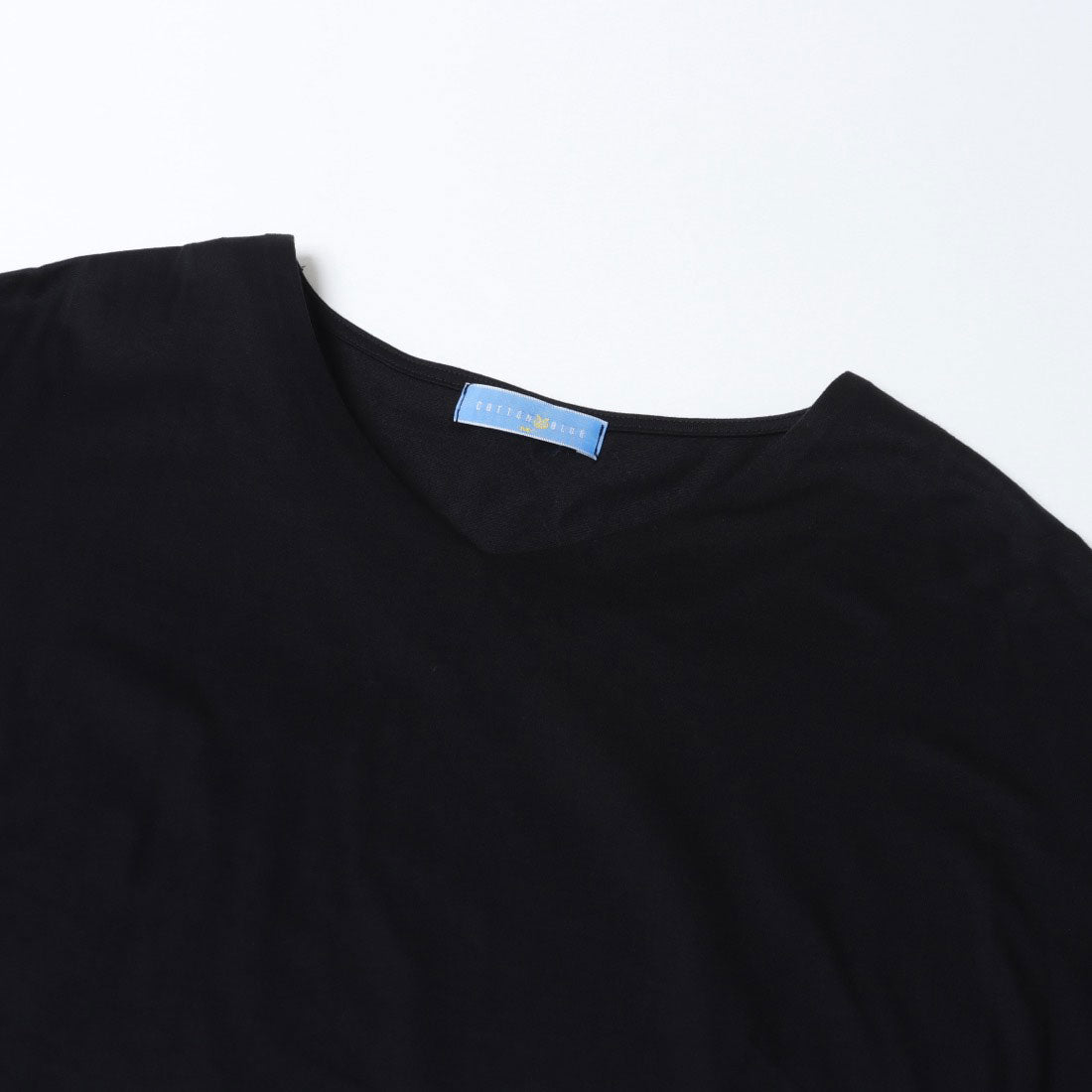 コットンブルー COTTON BLUE 異素材切替えプルオーバー （黒） 黒