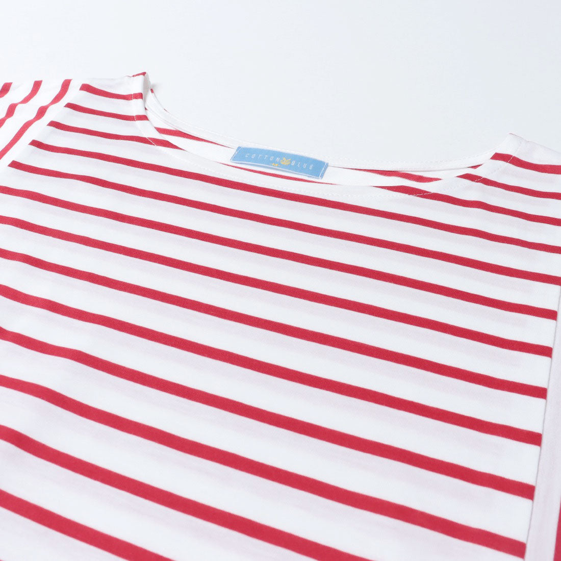 コットンブルー COTTON BLUE ボーダー切替えプルオーバー （ネイビー） ネイビー