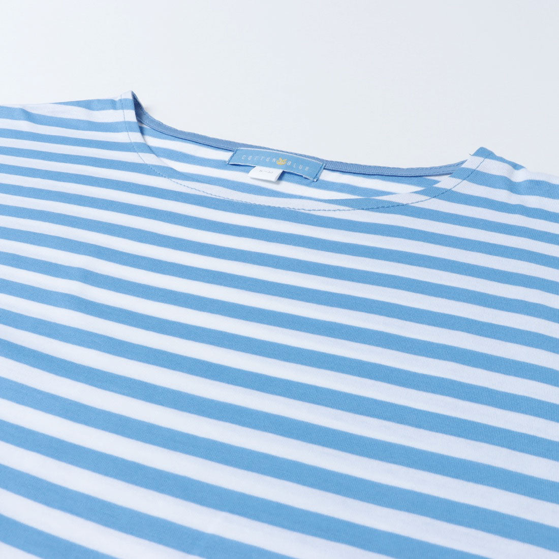 コットンブルー COTTON BLUE ボーダー切替えプルオーバー （グレー） グレー