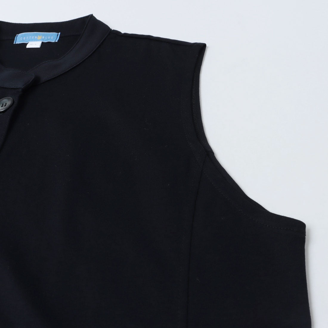 コットンブルー COTTON BLUE オーガニックコットンスタンドベスト （ネイビー） ネイビー