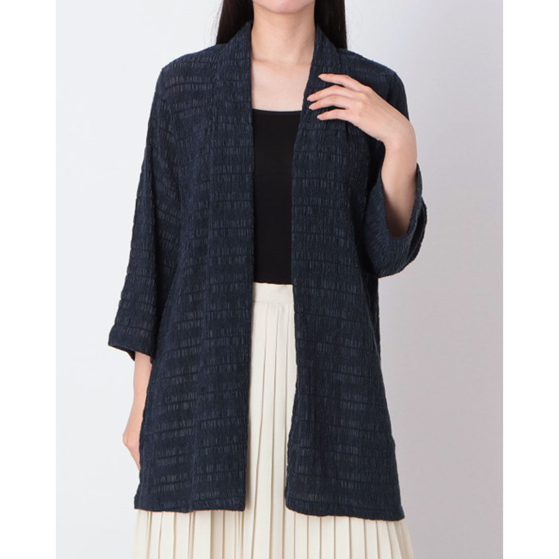 コットンブルー COTTON BLUE トッパーカーディガン （ネイビー） ネイビー