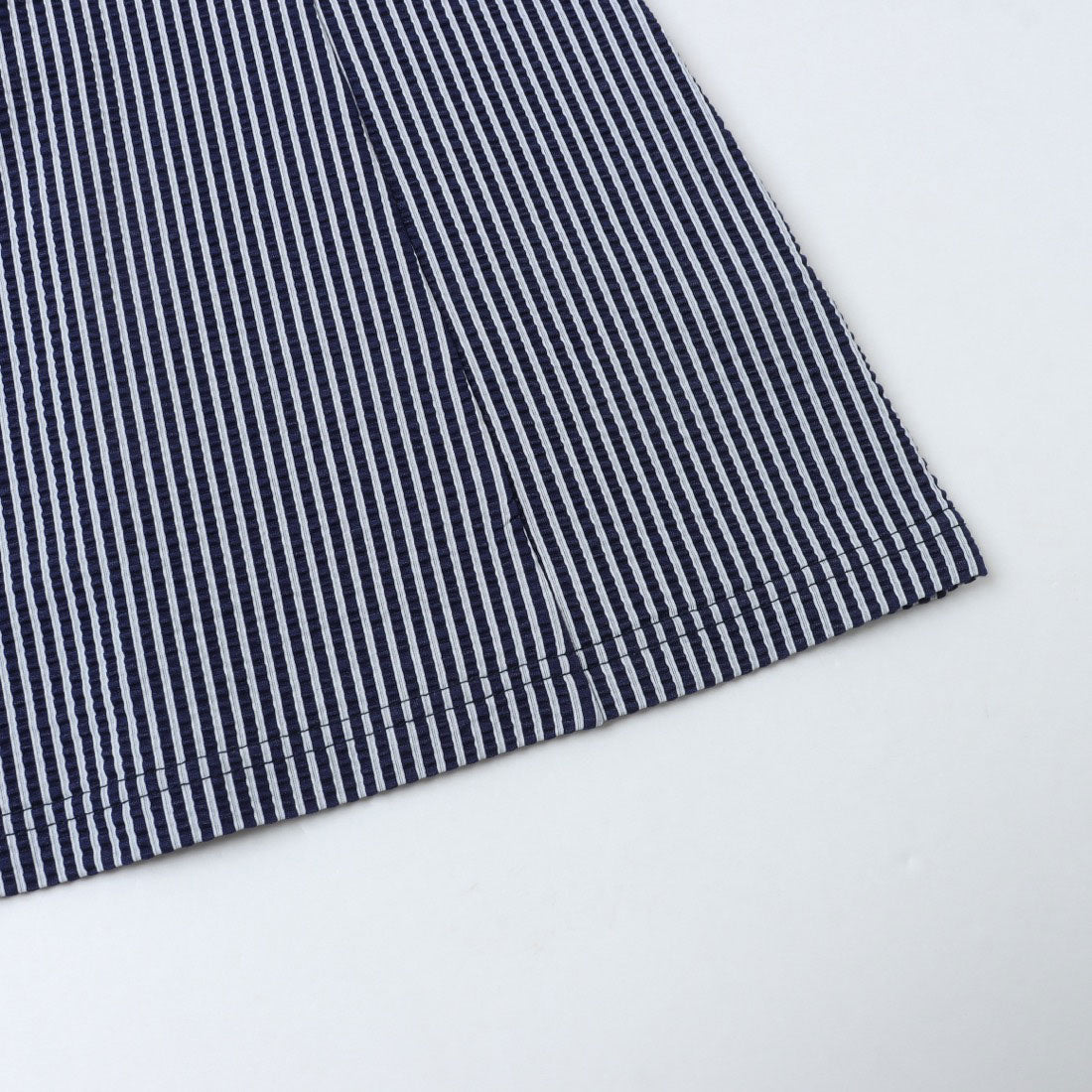 コットンブルー COTTON BLUE 襟付き七分袖ブラウス （ネイビー） ネイビー