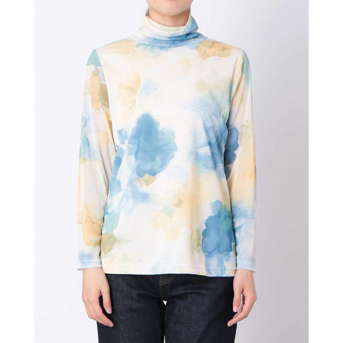 コットンブルー COTTON BLUE パワーネットハイネックプルオーバー （イエロー） イエロー