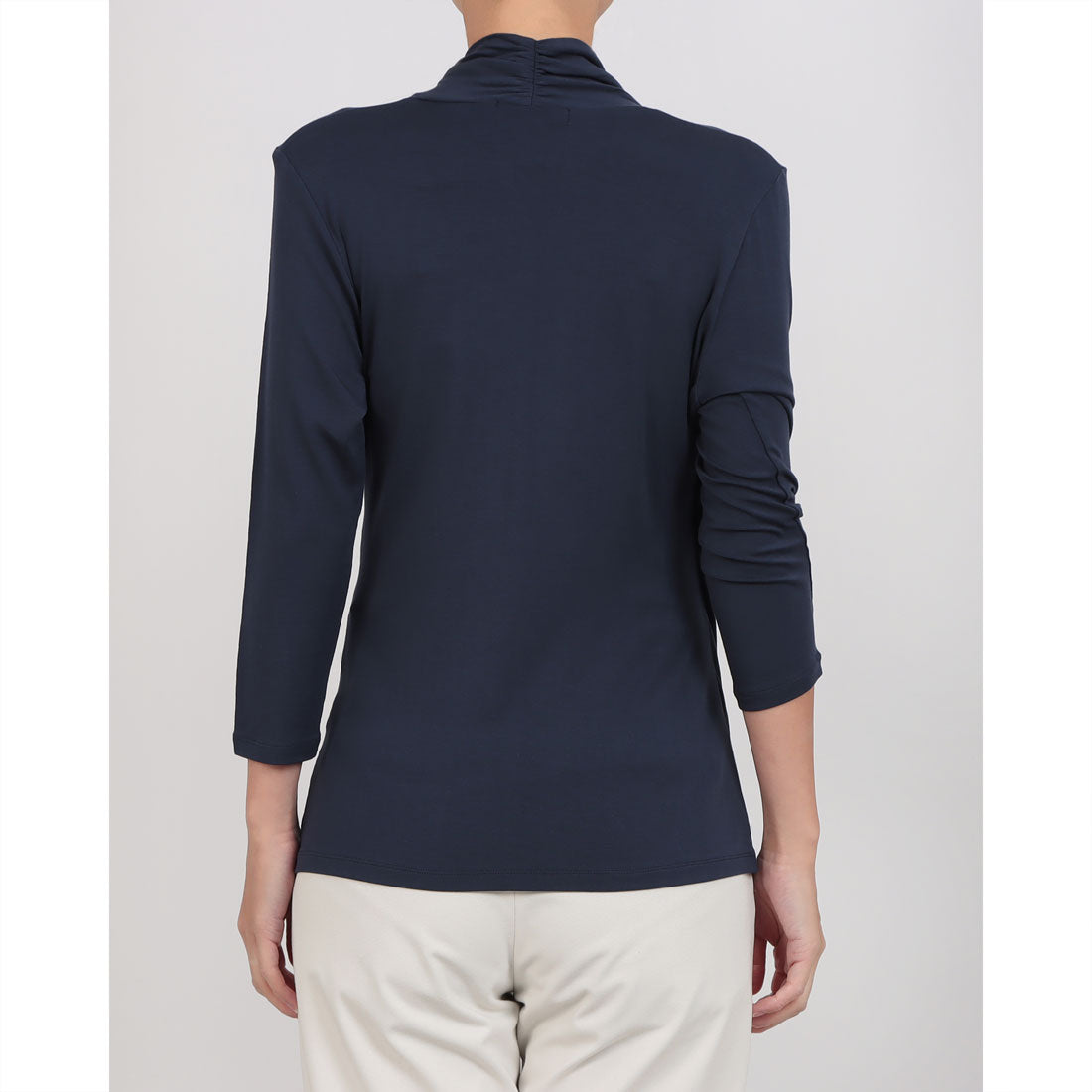 コットンブルー COTTON BLUE カシュクールプルオーバー （ネイビー） ネイビー