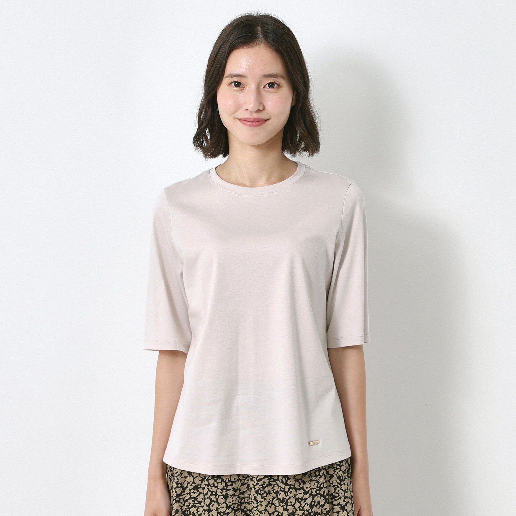 コルディア CORDIER 大人のためのシンプル洗練Tシャツ （ラベンダー(080)） ラベンダー(080)