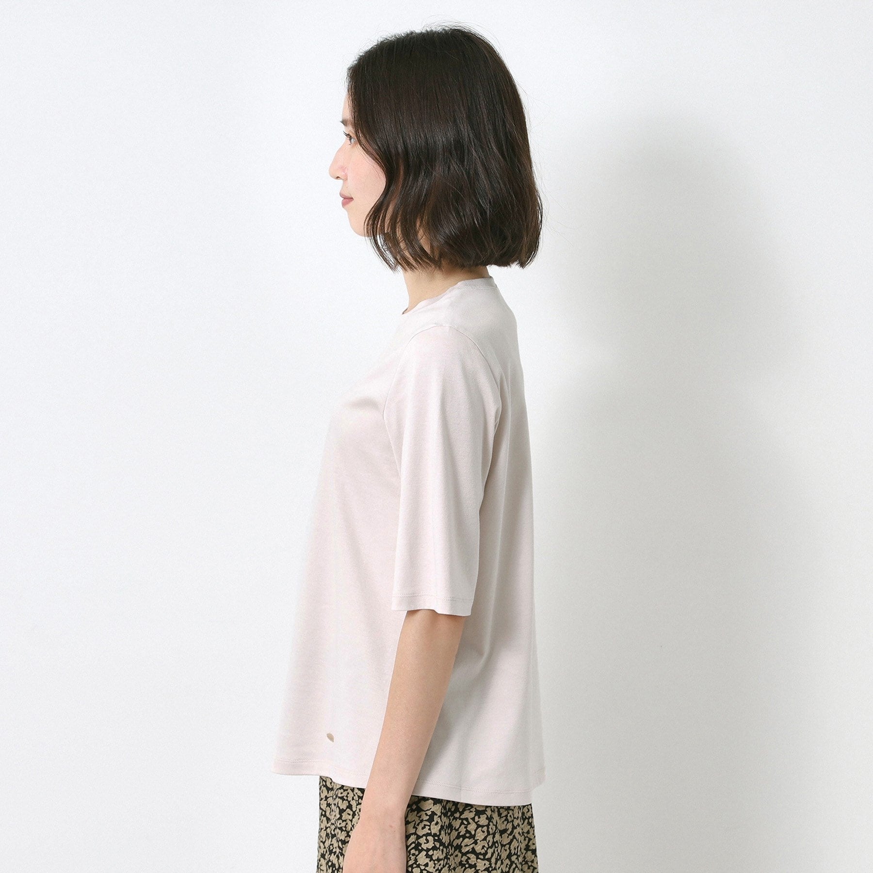 コルディア CORDIER 大人のためのシンプル洗練Tシャツ （ラベンダー(080)） ラベンダー(080)