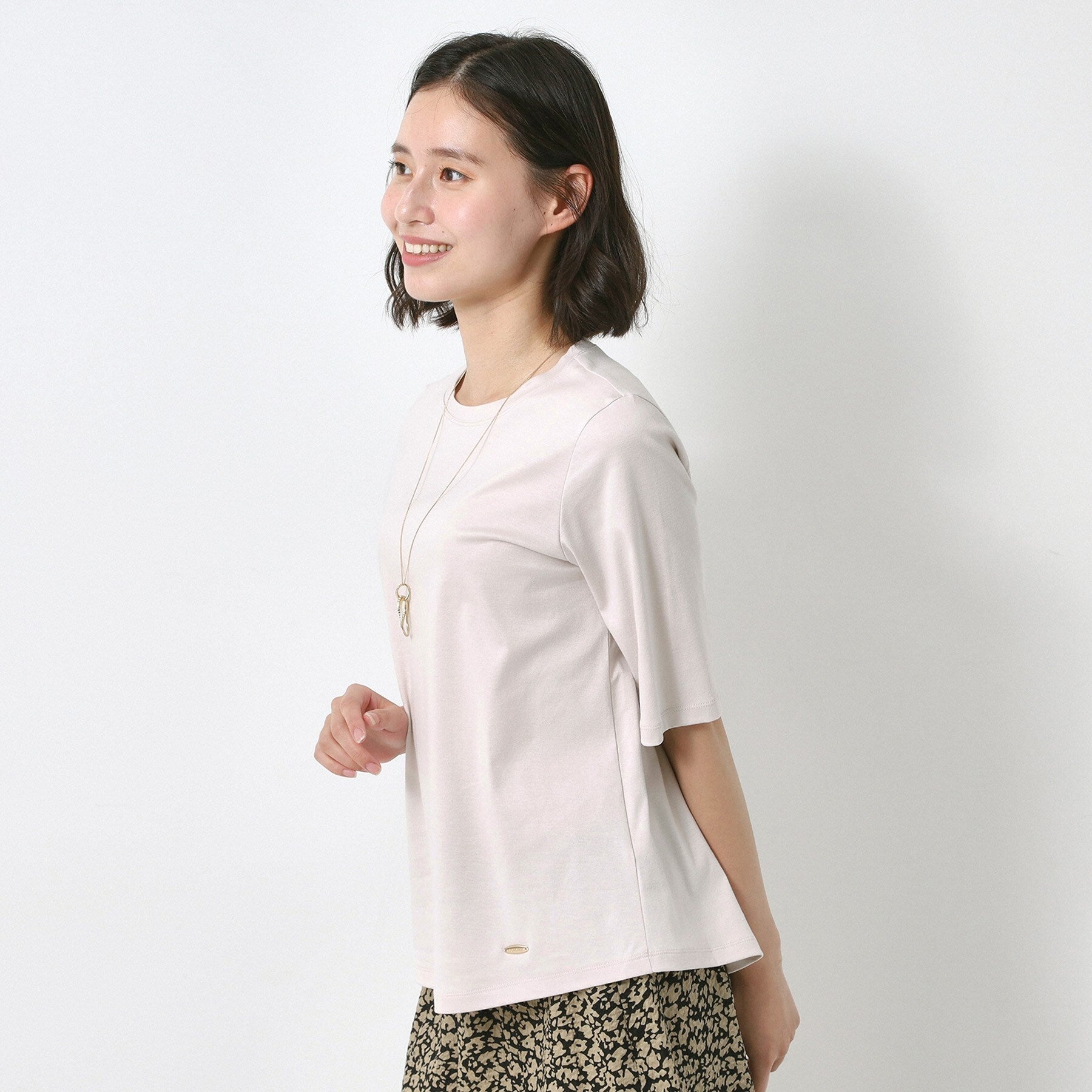 コルディア CORDIER 大人のためのシンプル洗練Tシャツ （ラベンダー(080)） ラベンダー(080)