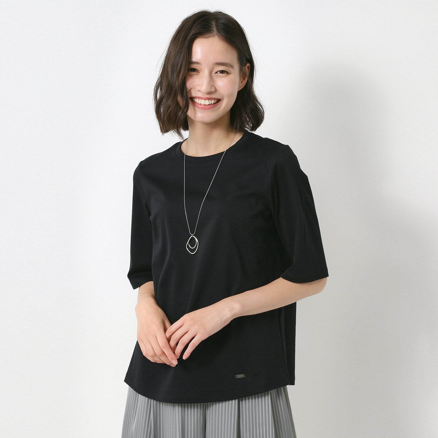 コルディア CORDIER 大人のためのシンプル洗練Tシャツ （ラベンダー(080)） ラベンダー(080)
