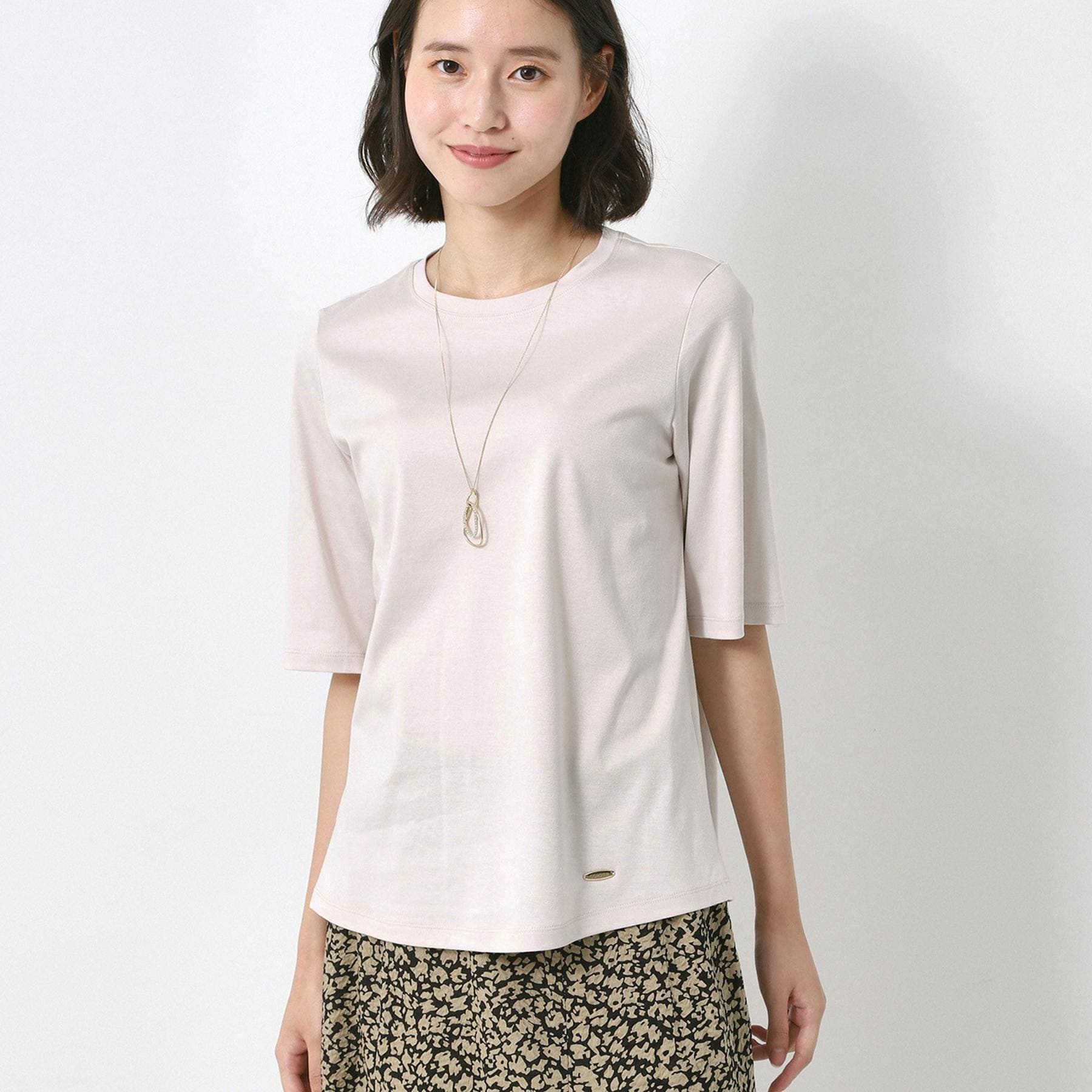 コルディア CORDIER 大人のためのシンプル洗練Tシャツ （ラベンダー(080)） ラベンダー(080)
