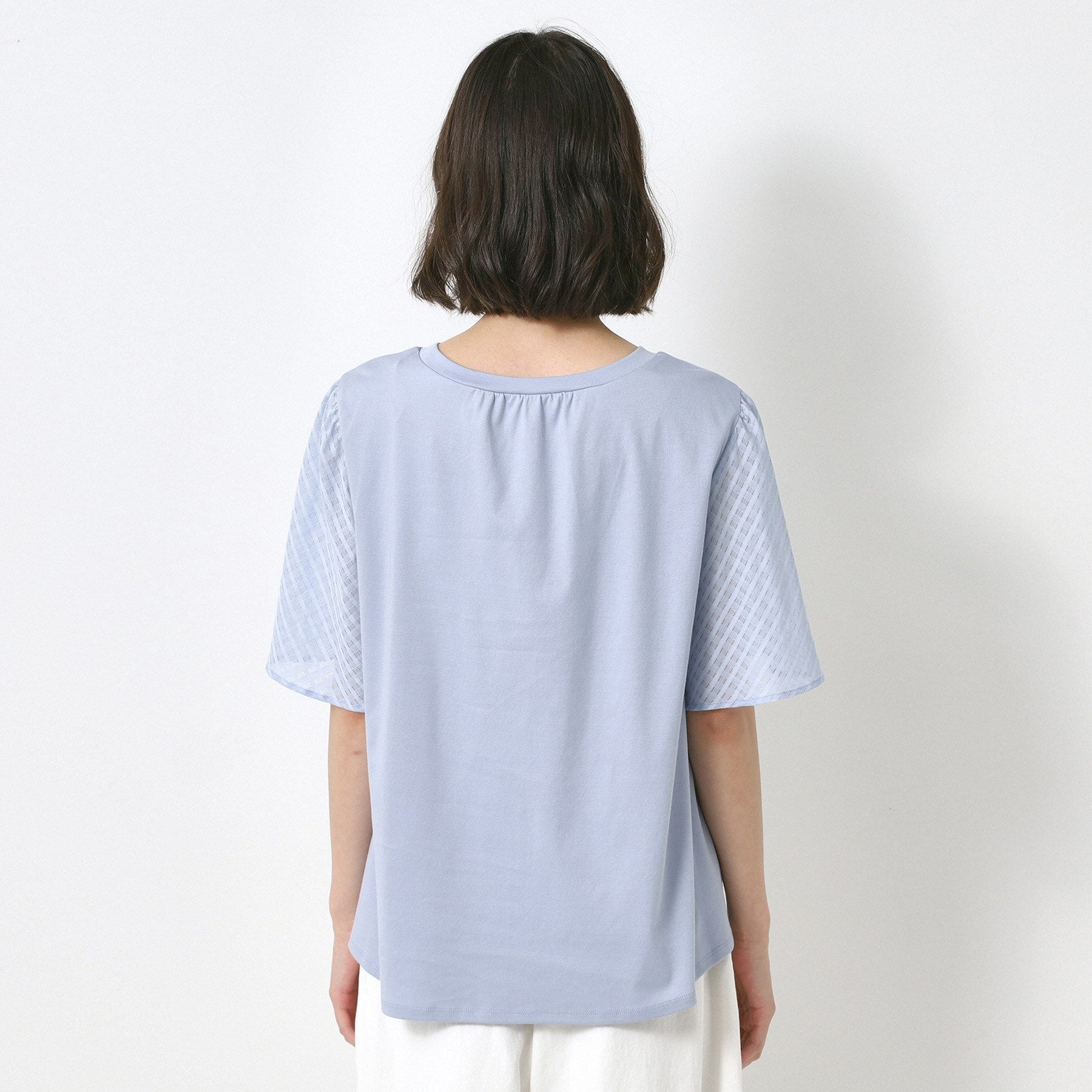 コルディア CORDIER シルケットスムース フレア袖フェミニンTシャツ （イエロー(032)） イエロー(032)