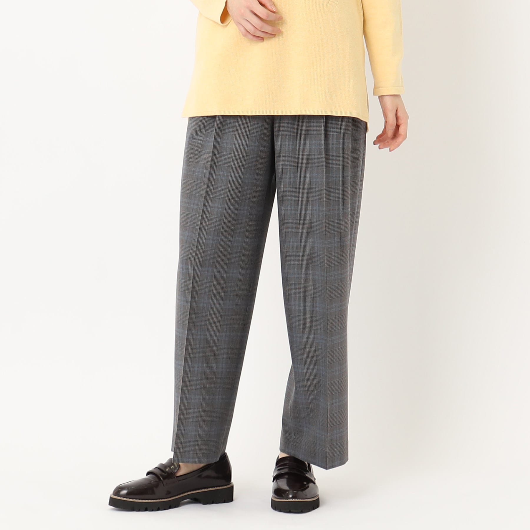 コルディア CORDIER 起毛ストレッチワイドパンツ