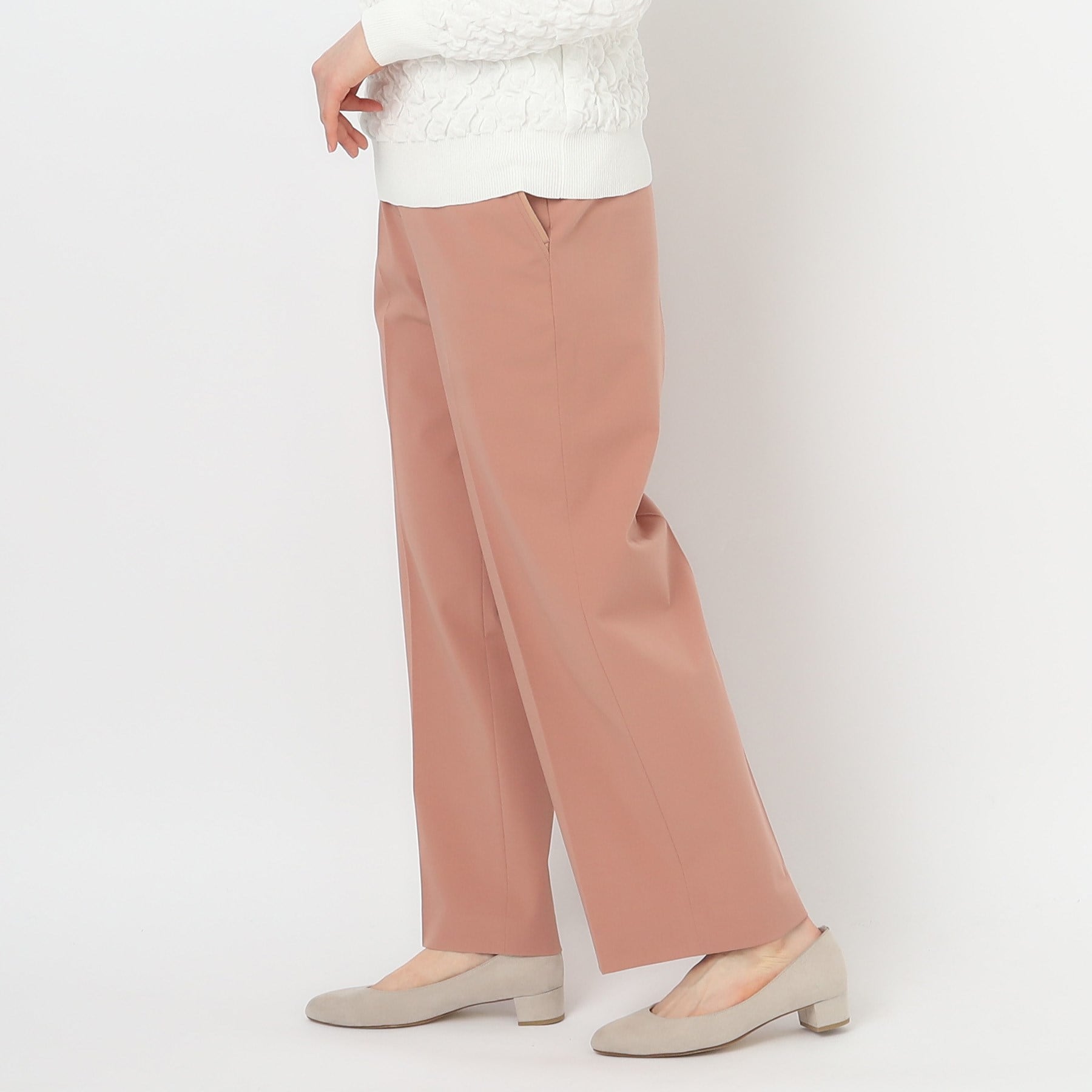 コルディア CORDIER ストレッチワイドストレートパンツ