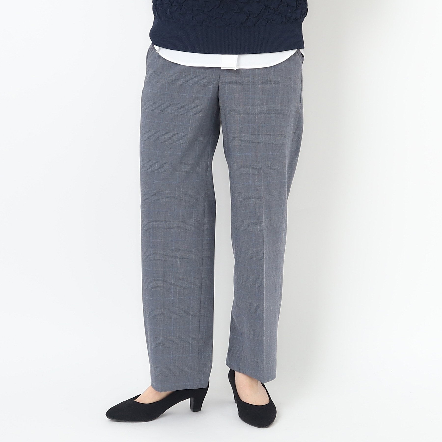 コルディア CORDIER ストレッチワイドストレートパンツ