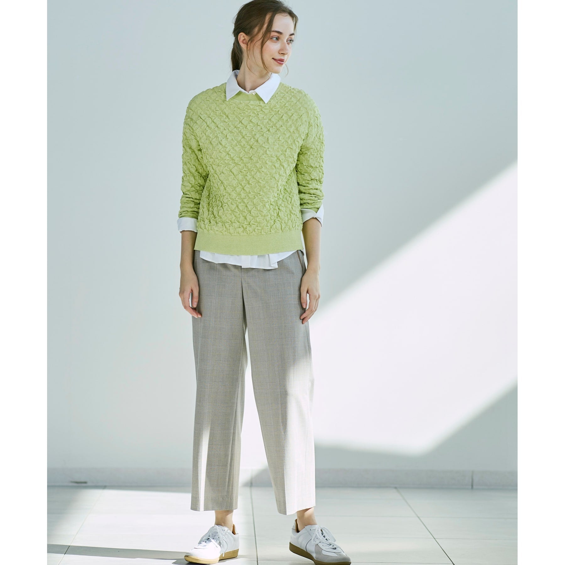 コルディア CORDIER ストレッチワイドストレートパンツ